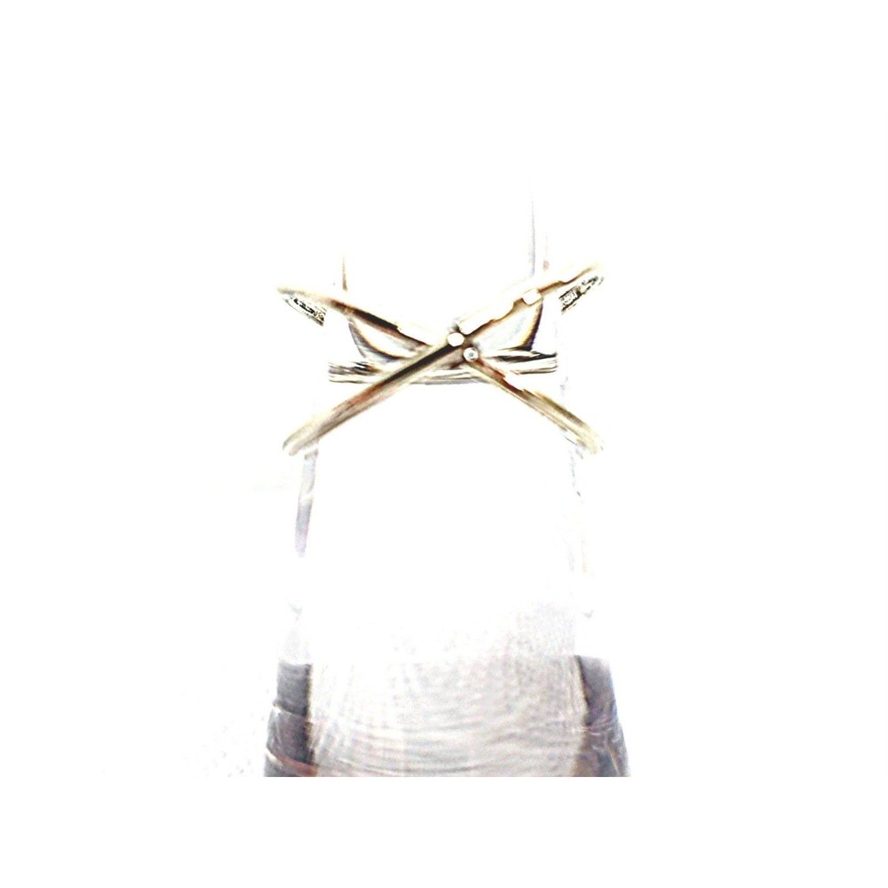 Vintage Gold Criss Cross Ring Size 6 Women's Jewelry